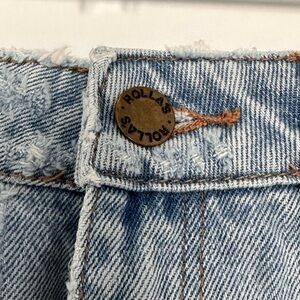 🔥 Rollas Distressed Denim Shorts | Australian Brand | High Rise Cutoffs